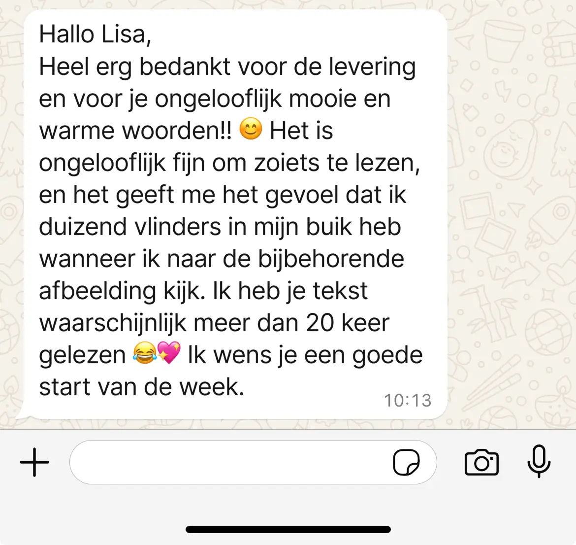 Dit zeggen mijn klanten over mijn werk: 8